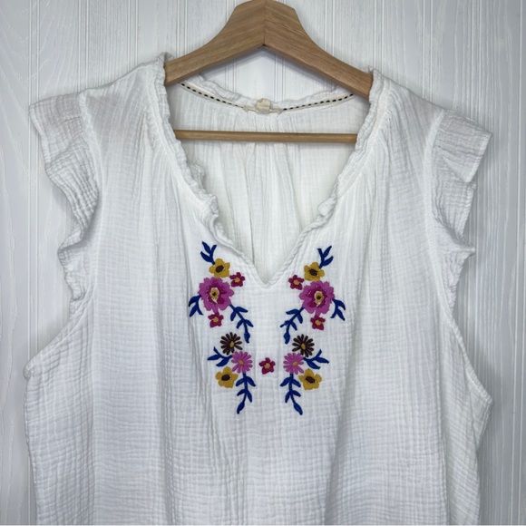 Mason & Belle Jessamine Embroidered shirt size 1X - Picture 4 of 9